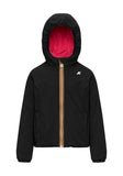 Giubbino K-Way bambina K71339W DCL Lily St Warm Double Nero Ciliegia
