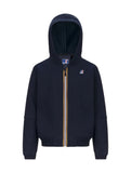 Felpa K-Way bambino K7141VW K89 Pros Brushed Pc Blu