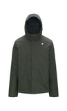 Giubbino K-Way uomo K8133DW AL7 Jacko Twill Marmotta Verde Blu