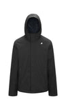 Giubbino K-Way uomo K8133DW AL8 Jacko Twill Marmotta Nero Blu