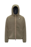 Giubbino K-Way uomo K8142YW D07 Jack Spacer Nylon Double Verde Blu
