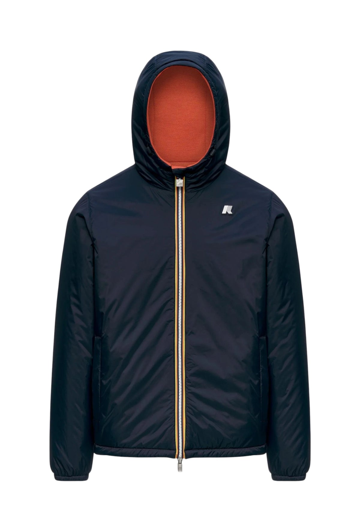 K-WAY Giubbino K-Way uomo K8142YW D0B Jack Spacer Nylon Double Arancio Blu K8142YW D0B 