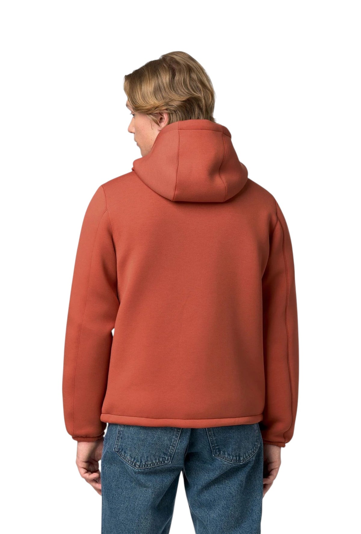 K-WAY Giubbino K-Way uomo K8142YW D0B Jack Spacer Nylon Double Arancio Blu K8142YW D0B 
