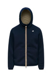 Giubbino K-Way uomo K8142YW D0C Jack Spacer Nylon Double Blu Verde