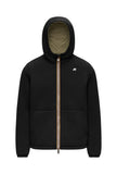 Giubbino K-Way uomo K8142YW DBZ Jack Spacer Nylon Double Nero Verde