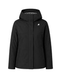 Giubbino K-Way donna K81449W DCB Lil Twill Soft Beaver Nero Grigio