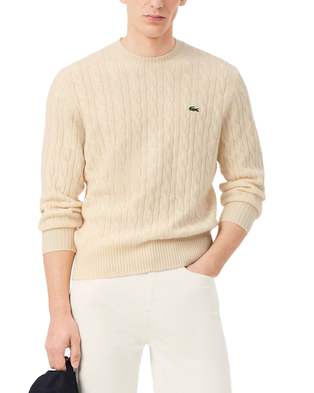 LACOSTE Maglione LACOSTE uomo AH2924 Bianco AH2924 XFJ 