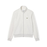 Felpa LACOSTE uomo Paris Monogram SH13684IW Bianco Grigio