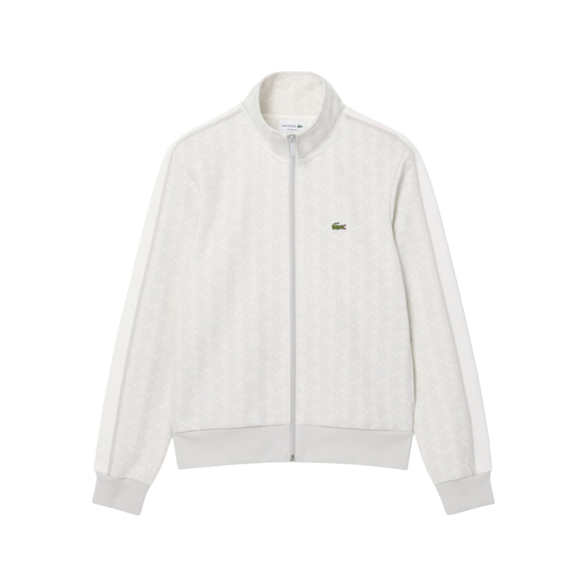 LACOSTE Felpa LACOSTE uomo Paris Monogram SH13684IW Bianco Grigio SH1368 4IW 