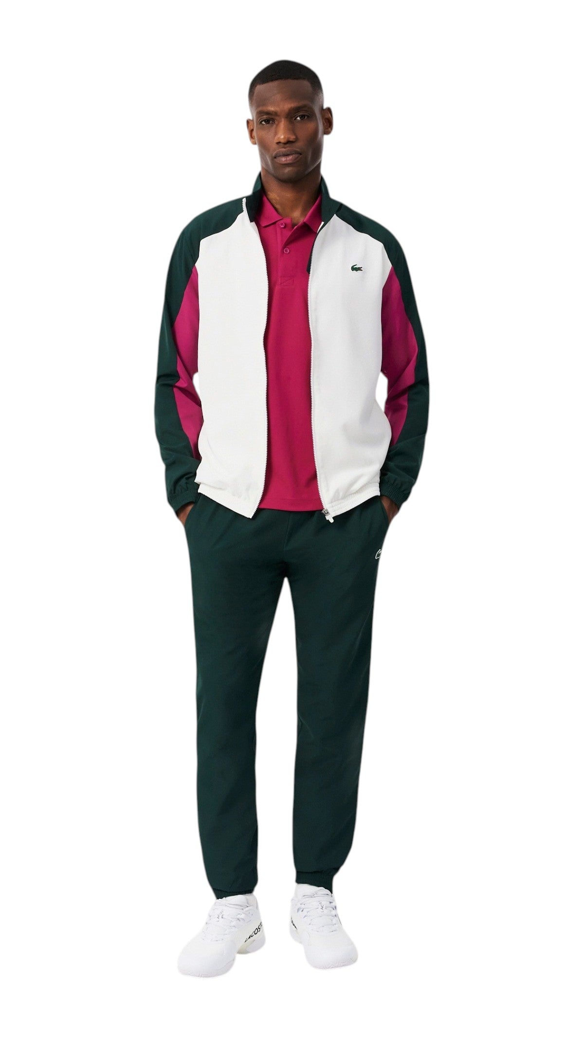 LACOSTE Tuta LACOSTE uomo Sport Colorblock WH6603 TYK Verde WH6603 TYK 
