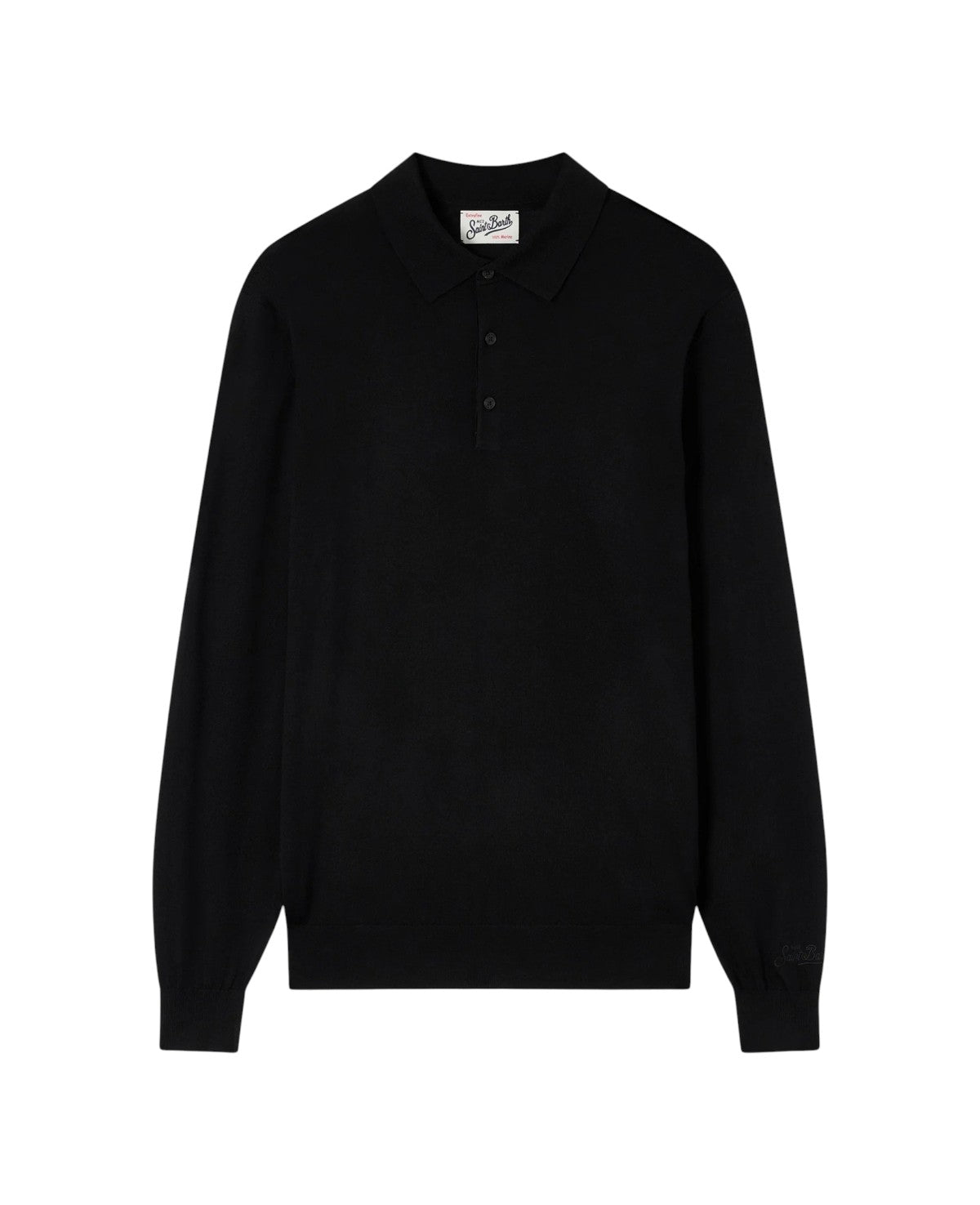 MC2 SAINT BARTH Polo MC2 Saint Barth uomo ALFI005 00068M 00 Alfie Merino Nero ALFI00500068M 00 