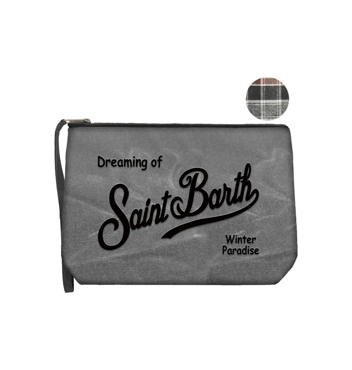 MC2 SAINT BARTH Pochette MC2 Saint Barth unisex ALMI001 00189M 1500 Aline Mini Wax Grigio ALMI00100189M 1500 