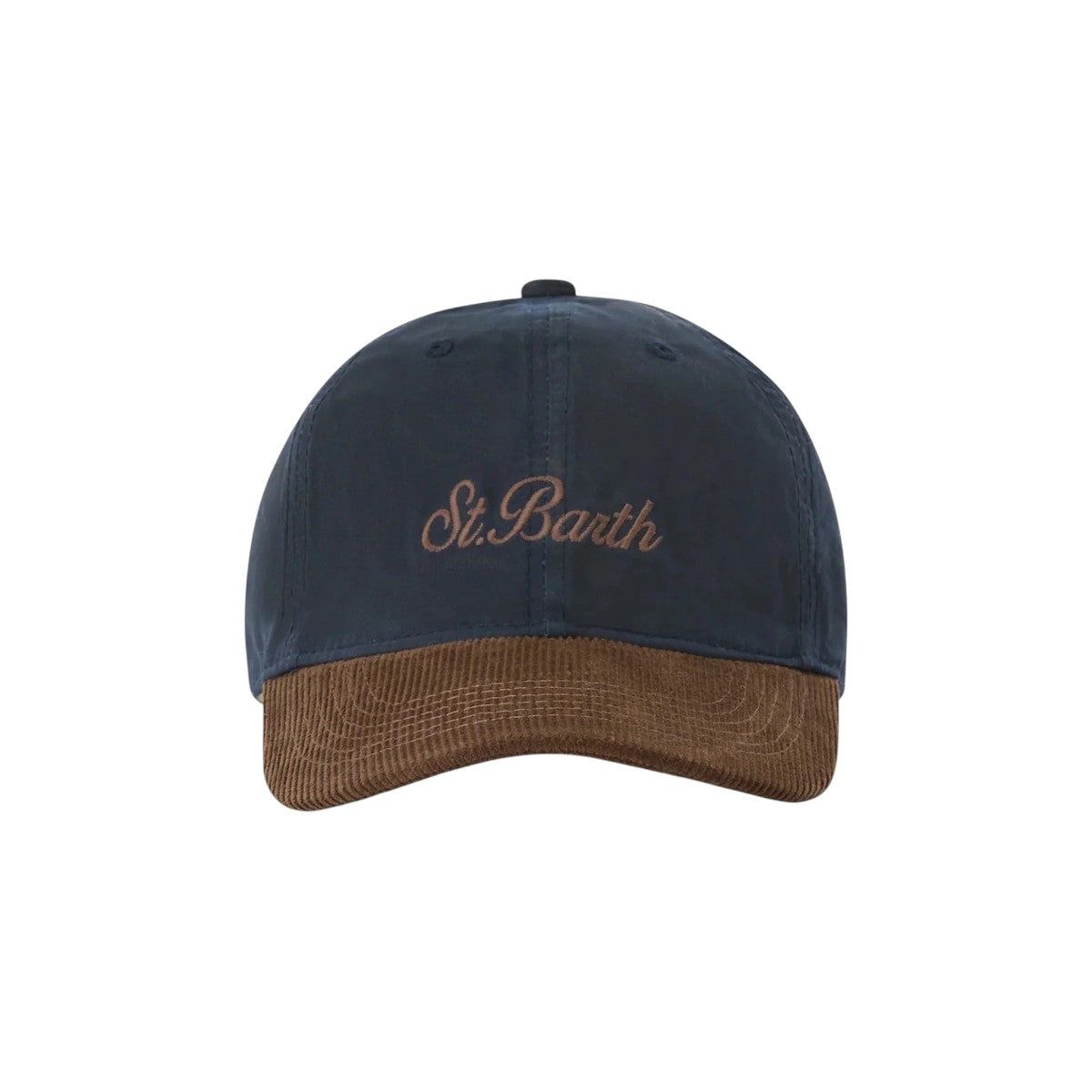 MC2 SAINT BARTH Cappello MC2 Saint Barth uomo BASB0024 00165M 6118 Baseball Wax Corduroy Blu Navy e Marrone BASB002400165M 6118 
