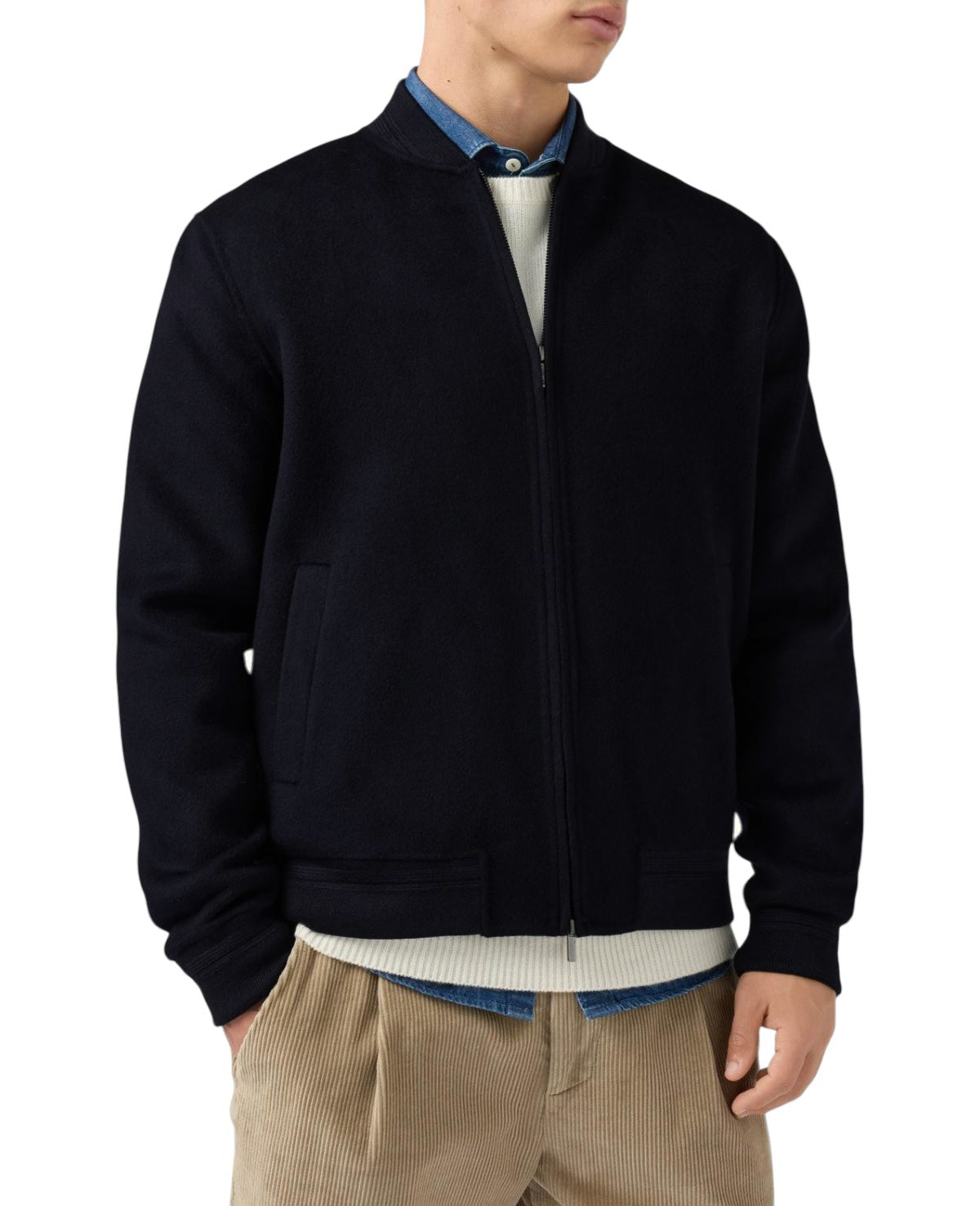 MC2 SAINT BARTH Bomber MC2 Saint Barth uomo CMD0010 00068M 00 Camden Wool Nero CMD00100068M 00 
