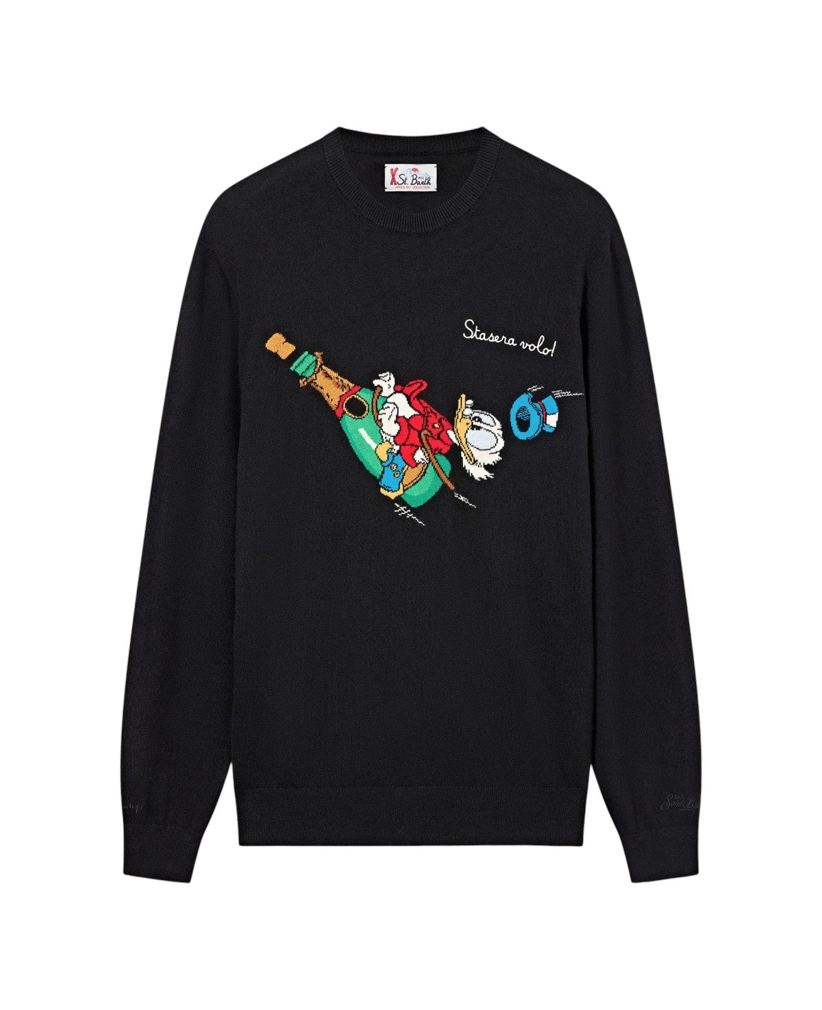 MC2 SAINT BARTH Maglia MC2 Saint Barth uomo HER0005 00138M 00 Heron Light Zio Paperone Nero HER000500138M 00 