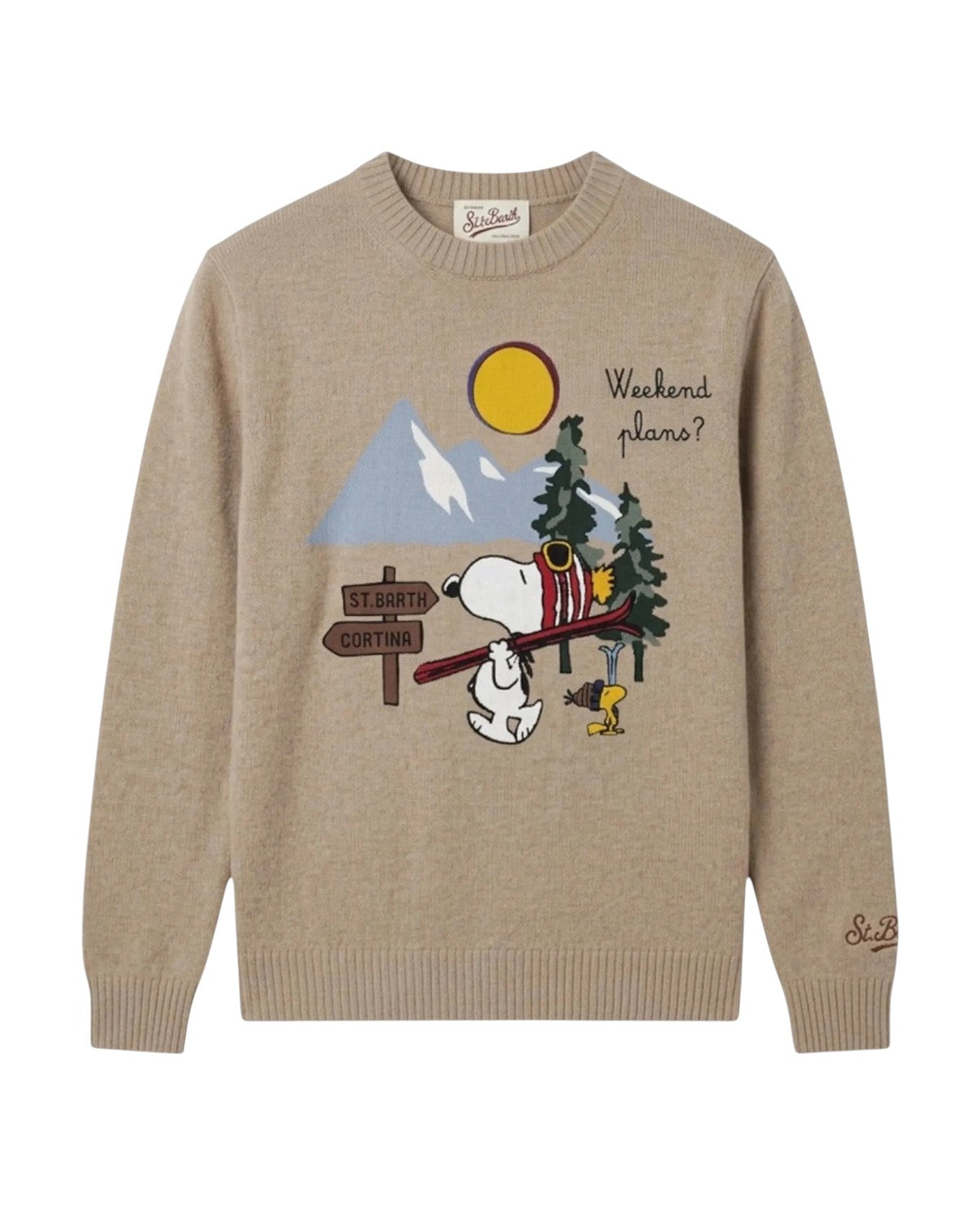 MC2 SAINT BARTH Maglia MC2 Saint Barth uomo HER0011 02262M 11 Heron Peanuts Week Plans Beige HER001102262M 11 