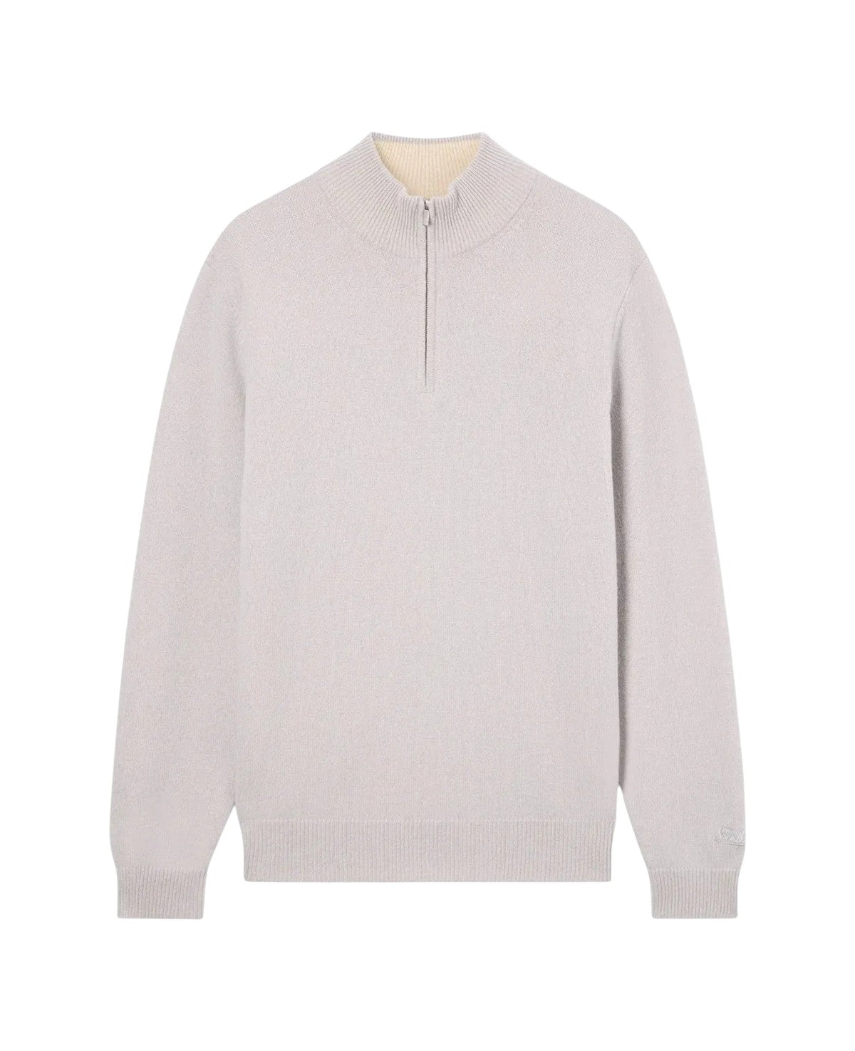 MC2 SAINT BARTH Maglia MC2 Saint Barth uomo JERM003 00023M 10 Jermyn Contrast Zip Panna Beige JERM00300023M 10 