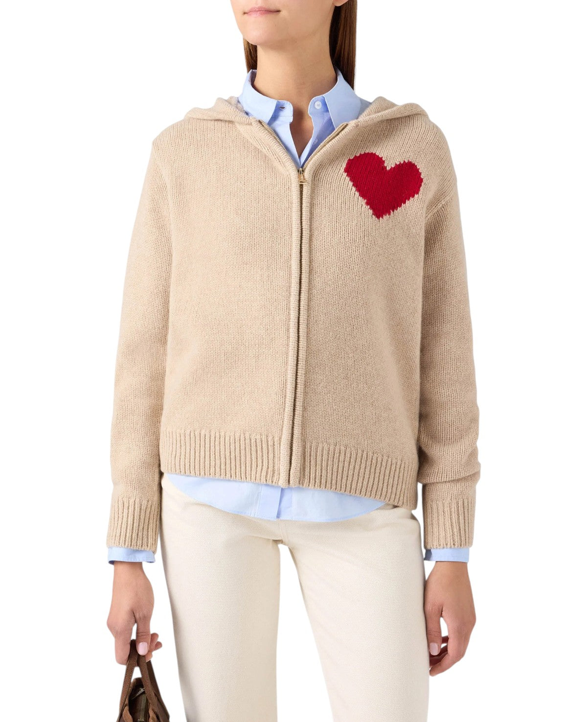 MC2 SAINT BARTH Maglia MC2 Saint Barth donna KYLA005 00251M 1141 Kyla Hoodie Cuore Beige KYLA00500251M 1141 