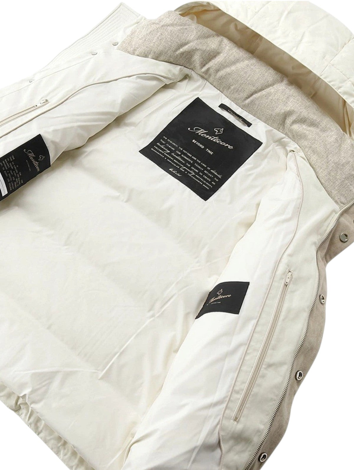 MONTECORE Giubbino Bomber Montecore uomo MUCX742A 02 Belseat Peach Skin Avorio F11MUCX742A 02 