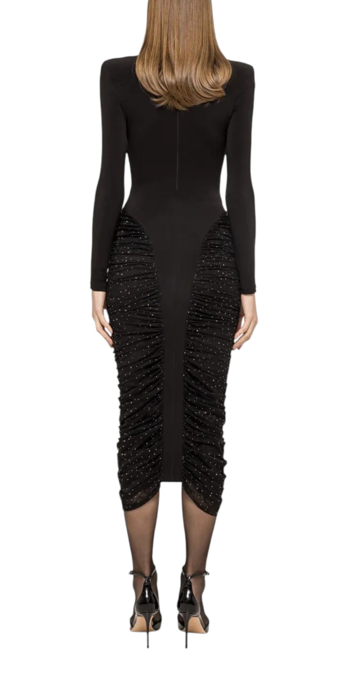 NIssa Abito Nissa donna RS16715 1 con pizzo e strass Nero RS16715 1 