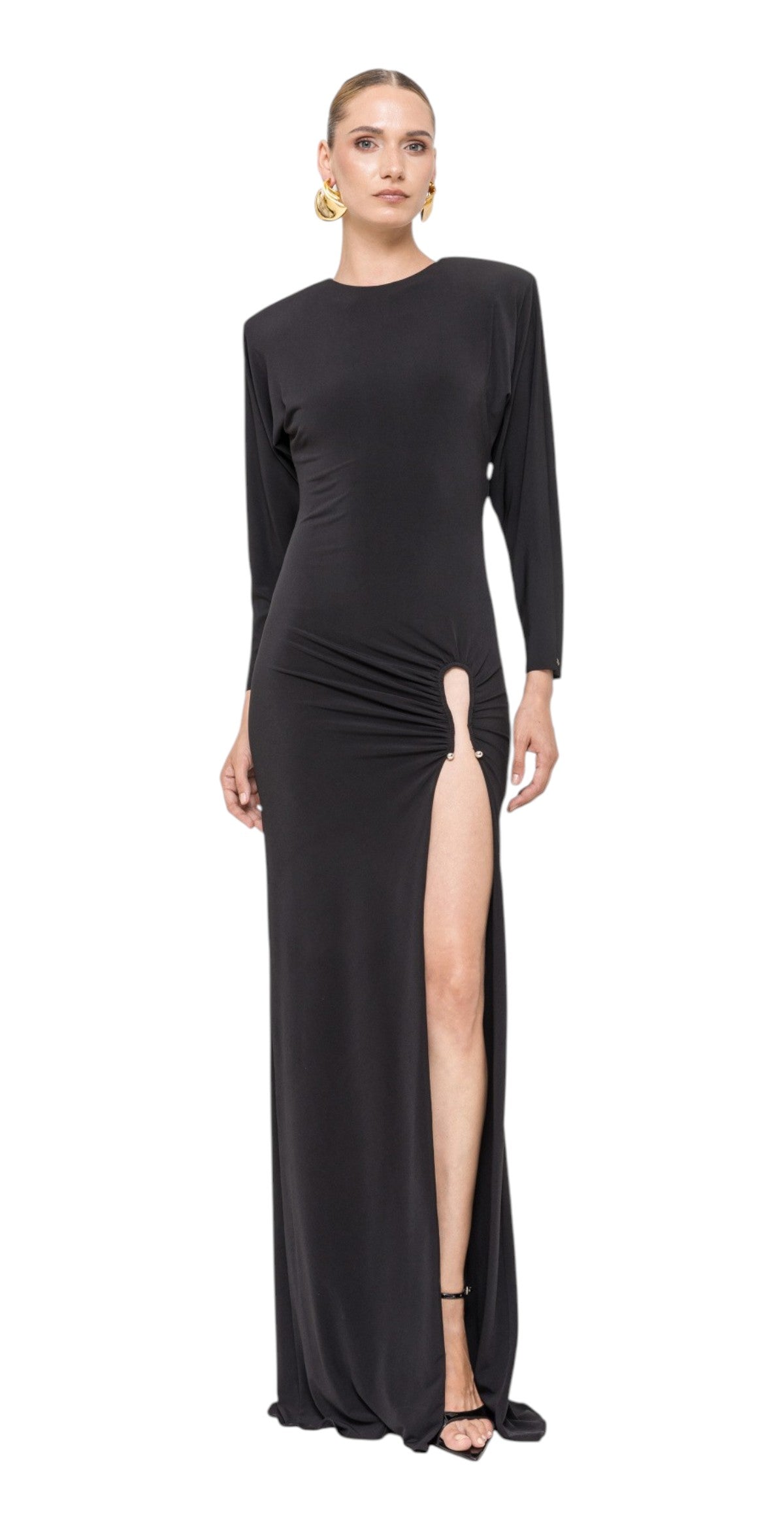 NIssa Abito Nissa donna RS16881 99 con schiena scoperta Nero RS16881 99 