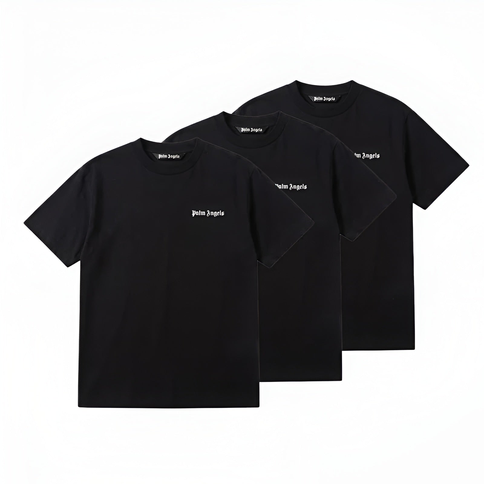 PALM ANGELS T-shirt PALM ANGELS uomo Classic Logo 3-Pack PAM2B001JR001 1003 Nero PAM2B001JR001 1003 