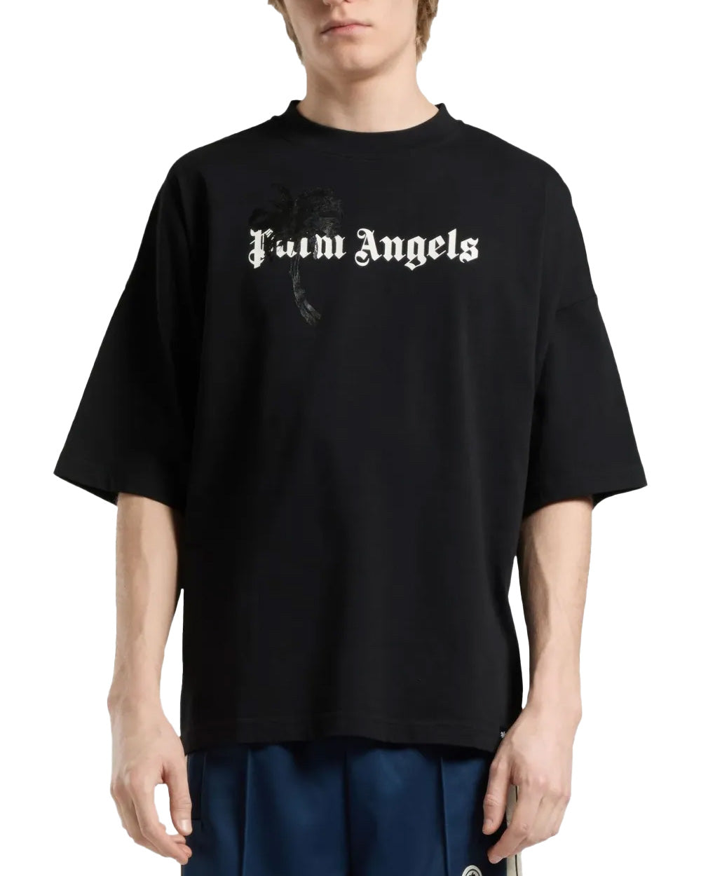 PALM ANGELS T-shirt PALM ANGELS uomo PAMAA003JR006 PALM DRIFT Nera PAMAA003JR006 1003 