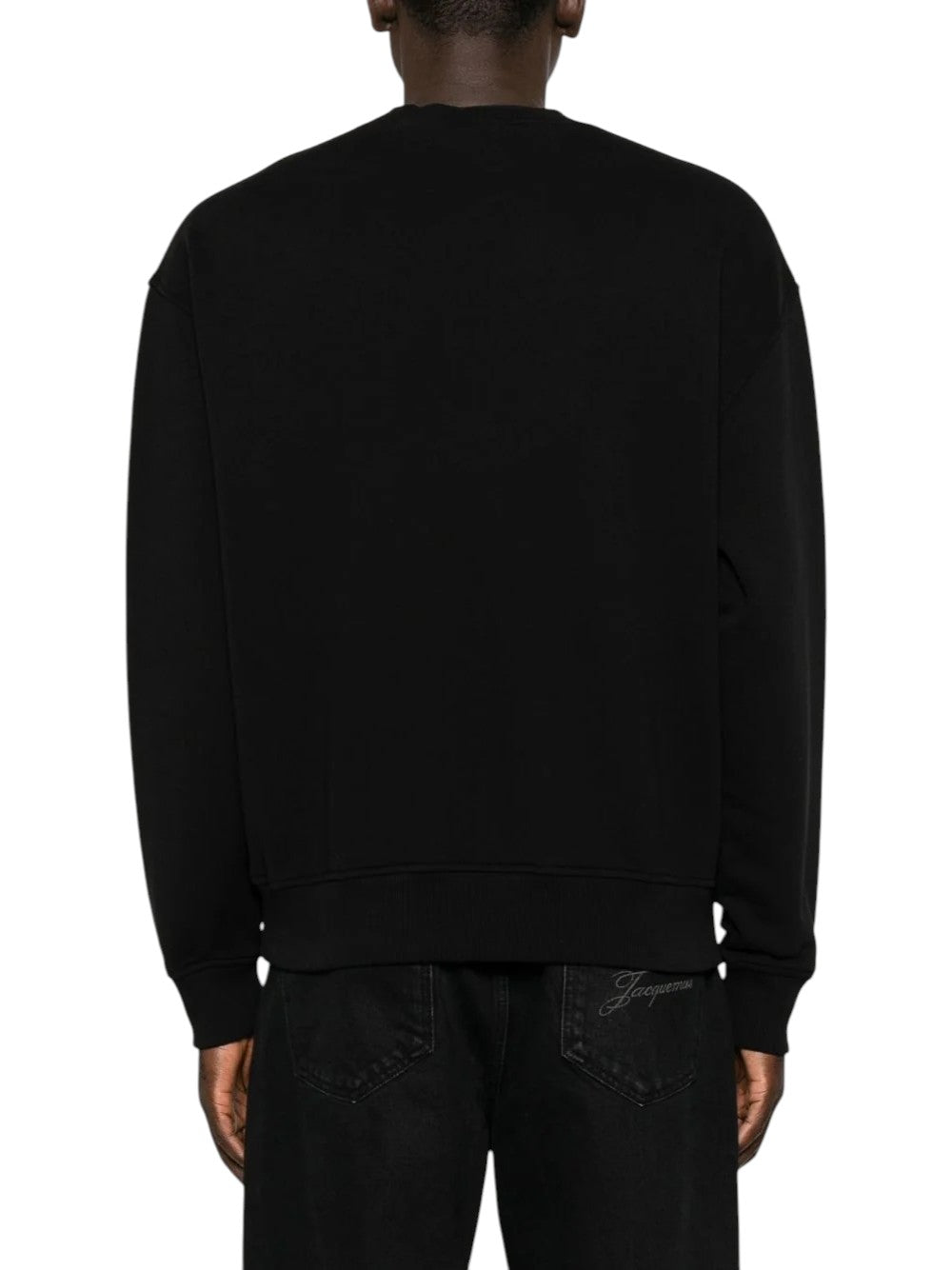 PALM ANGELS Felpa PALM ANGELS uomo Neck Logo PAMBA003FL001 1003 Nero PAMBA003FL001 1003 