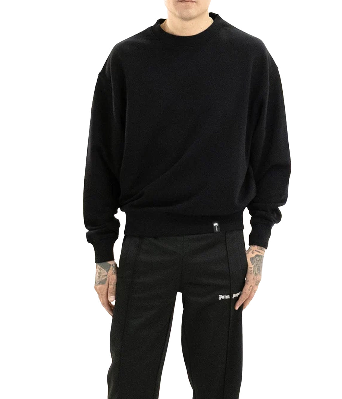 PALM ANGELS Felpa PALM ANGELS uomo PAMBA003FL003 Nera PAMBA003FL003 1003 