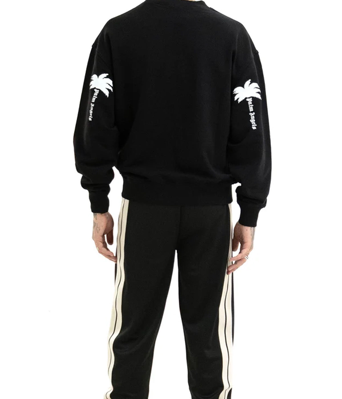 PALM ANGELS Felpa PALM ANGELS uomo PAMBA003FL003 Nera PAMBA003FL003 1003 
