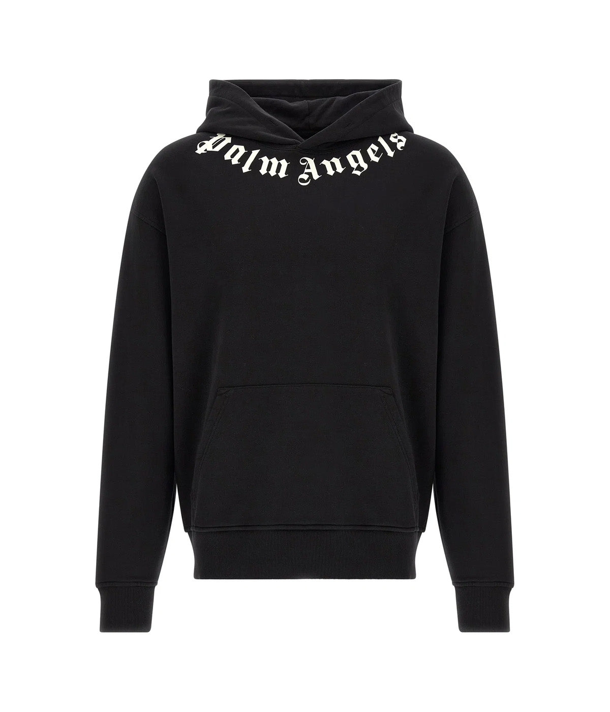 PALM ANGELS Felpa PALM ANGELS uomo Neck Logo Regular Hoodie PAMBB003FL001 Nero PAMBB003FL001 1003 