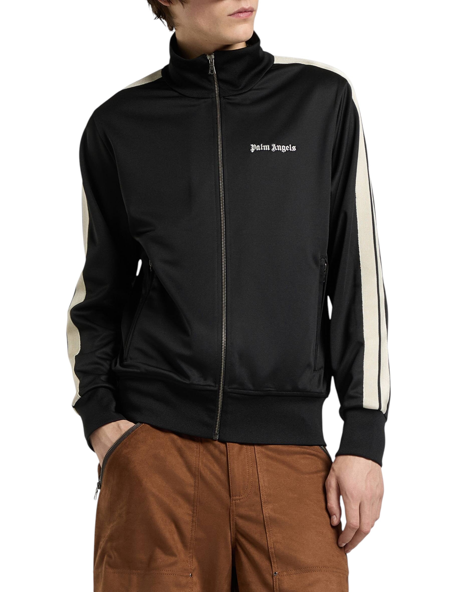 PALM ANGELS Felpa PALM ANGELS uomo Classic Logo Track PAMBD001FB001 1003 Nero PAWBD001FB001 1003 