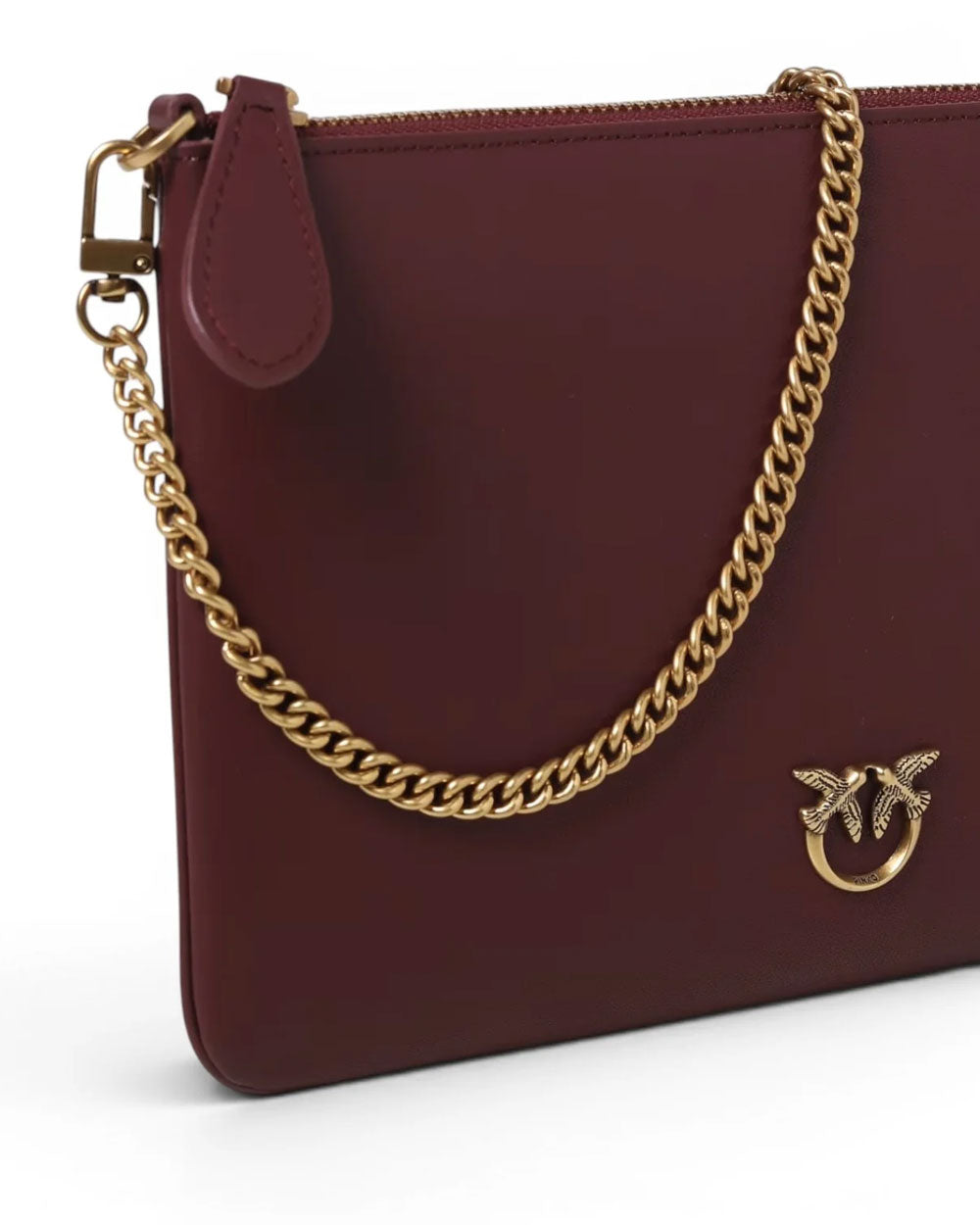 PINKO Borsa PINKO donna 100455A0F1 bordeaux flat love 100455A0F1 WW5Q 