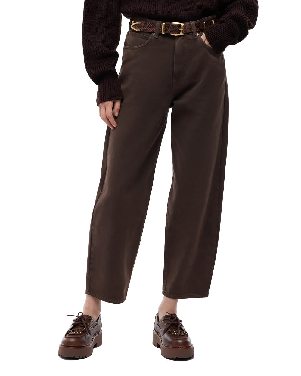 PINKO Pantalone PINKO donna 103857A3KU ESTELLE EGG Marrone 103857A3KU L72 