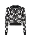 Maglia PINKO donna 106041A2YD Gypsies cropped nera