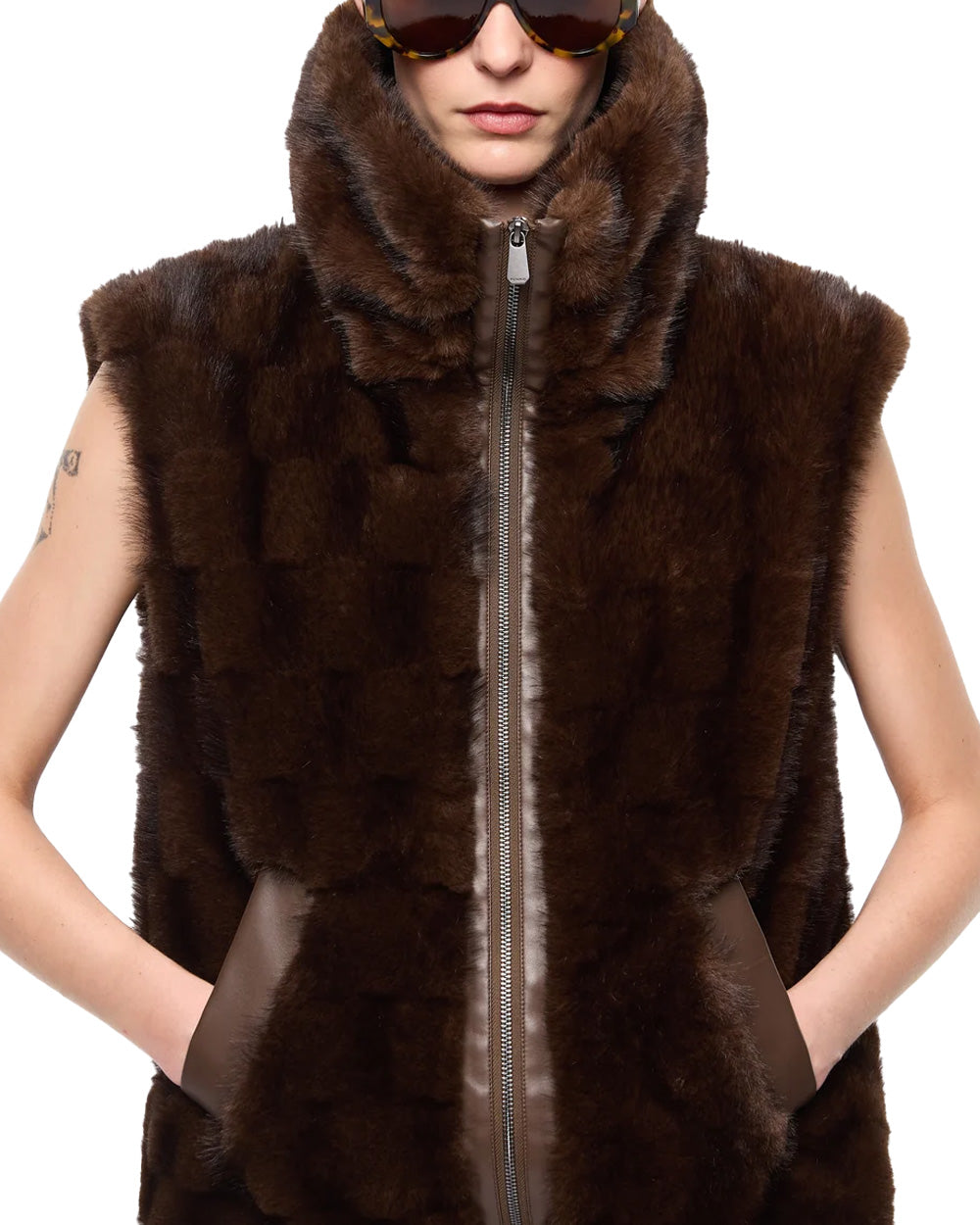 PINKO Gilet PINKO donna 106939A3C5 GLOSSINA Marrone 106939A3C5 M11 