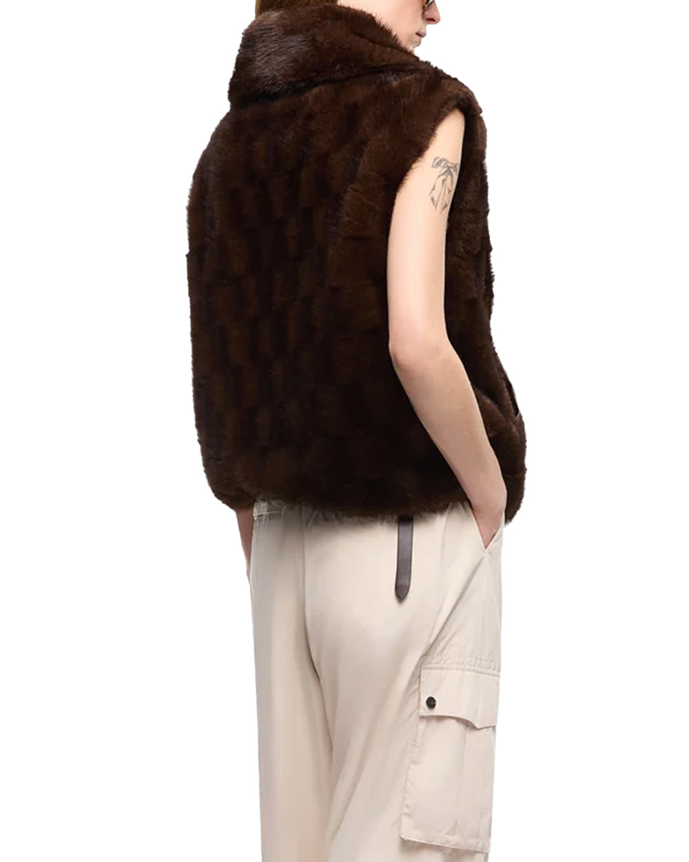 PINKO Gilet PINKO donna 106939A3C5 GLOSSINA Marrone 106939A3C5 M11 