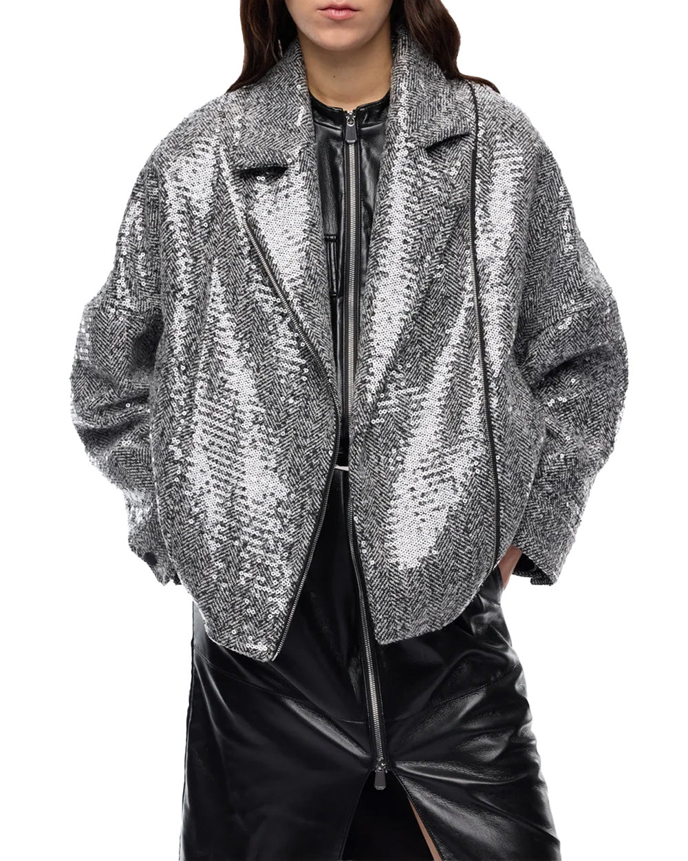 PINKO Giacca PINKO donna 107077A3E8 BELLIS BLOUSON Argento 107145A3FE ZZ2 