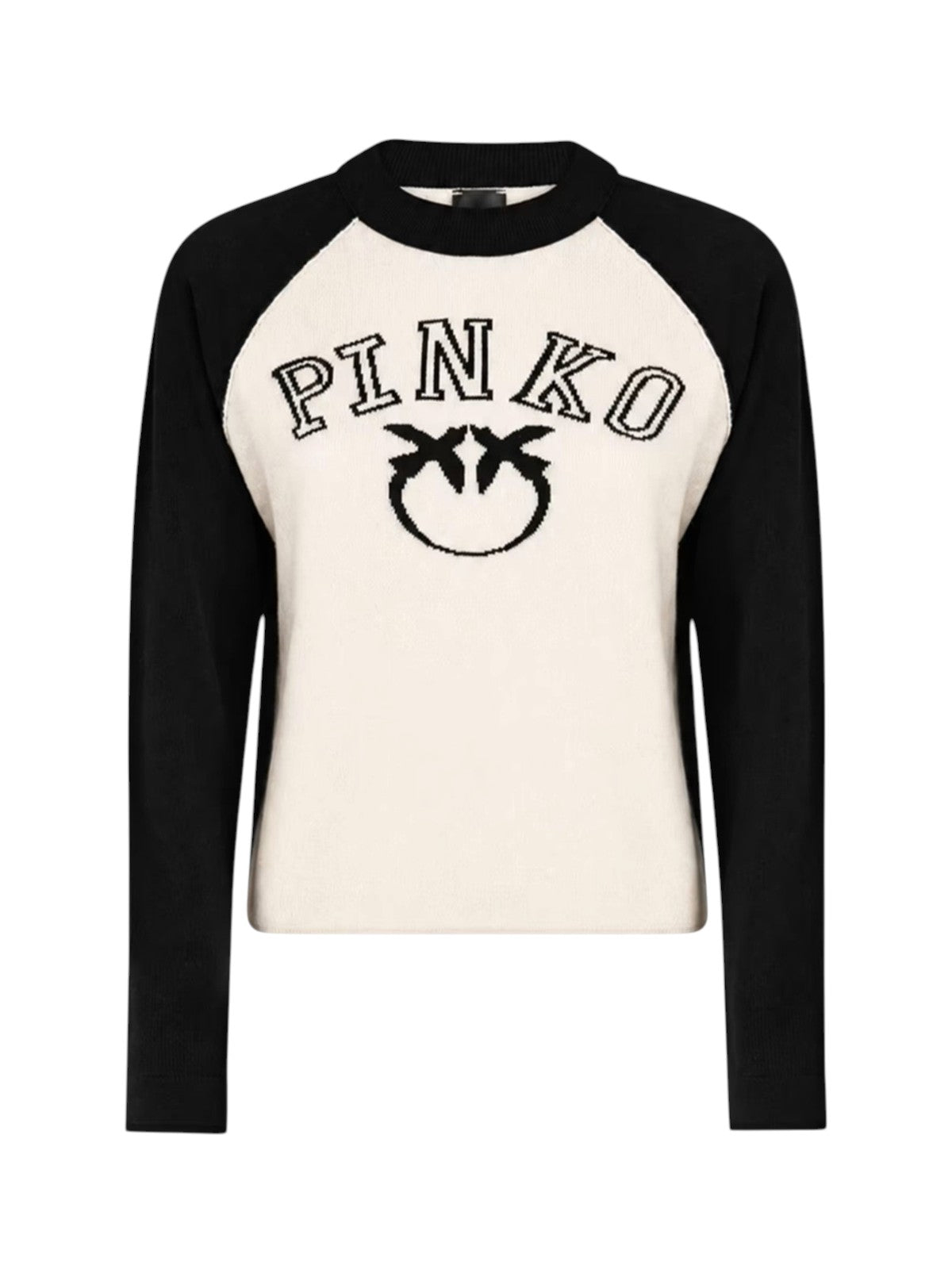 PINKO Maglia PINKO donna 107326A3IODZ5 Amsterdam Nero Bianco 107326A3IO DZ5 