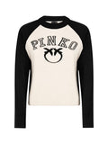 Maglia PINKO donna 107326A3IODZ5 Amsterdam Nero Bianco