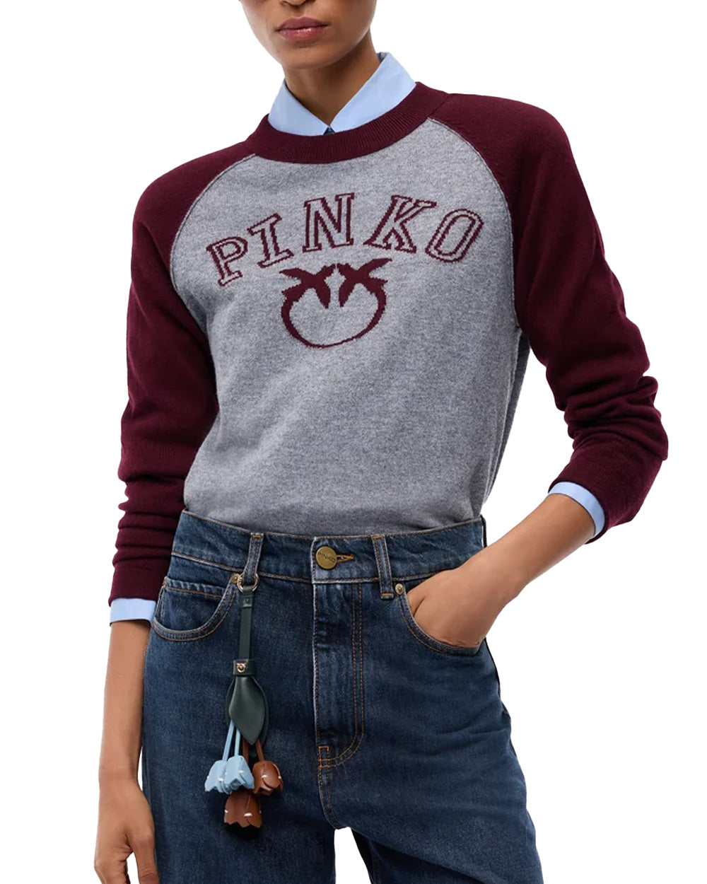 PINKO Maglia PINKO donna 107326A3IO AMSTERDAM Grigia 107326A3IO IY9 