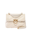 Borsa PINKO donna 107616A0F2 Love Bag Puff Maxi Quilt New Buckle Bianca