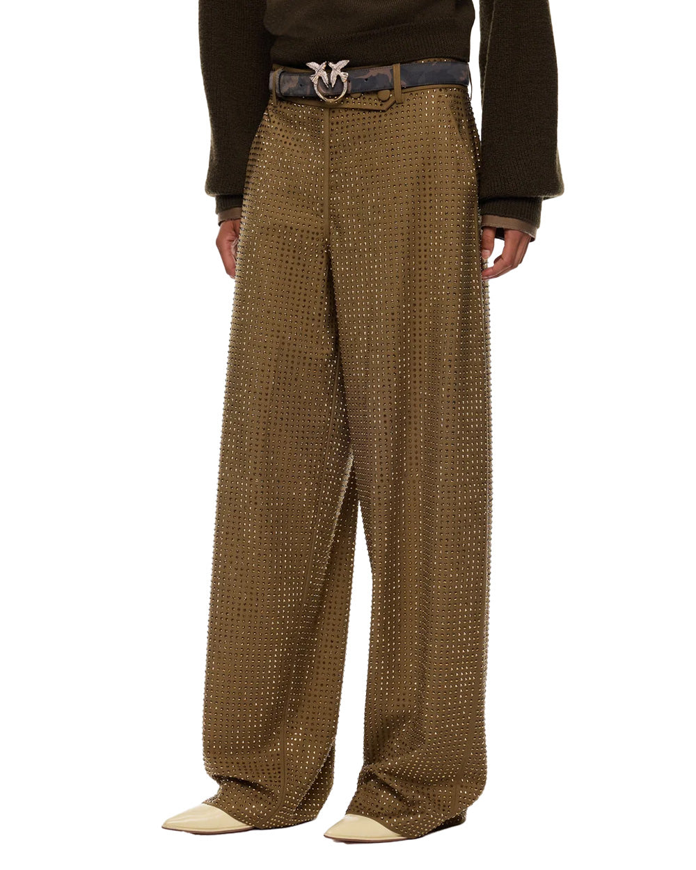 PINKO Pantalone PINKO donna 107667A3M0 SOLOPACA Verde 107667A3M0 V67 
