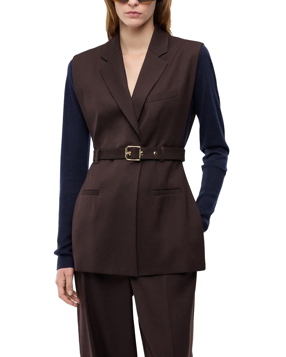 PINKO Gilet PINKO donna 107727A3MS NURAQUS Marrone 107727A3MS M04 