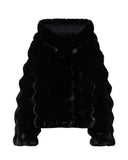 Giubbino Court K Hood Wom RRD donna W26574 Nero
