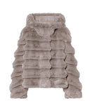 Giubbino Court K Hood Wom RRD donna W26574 White sand