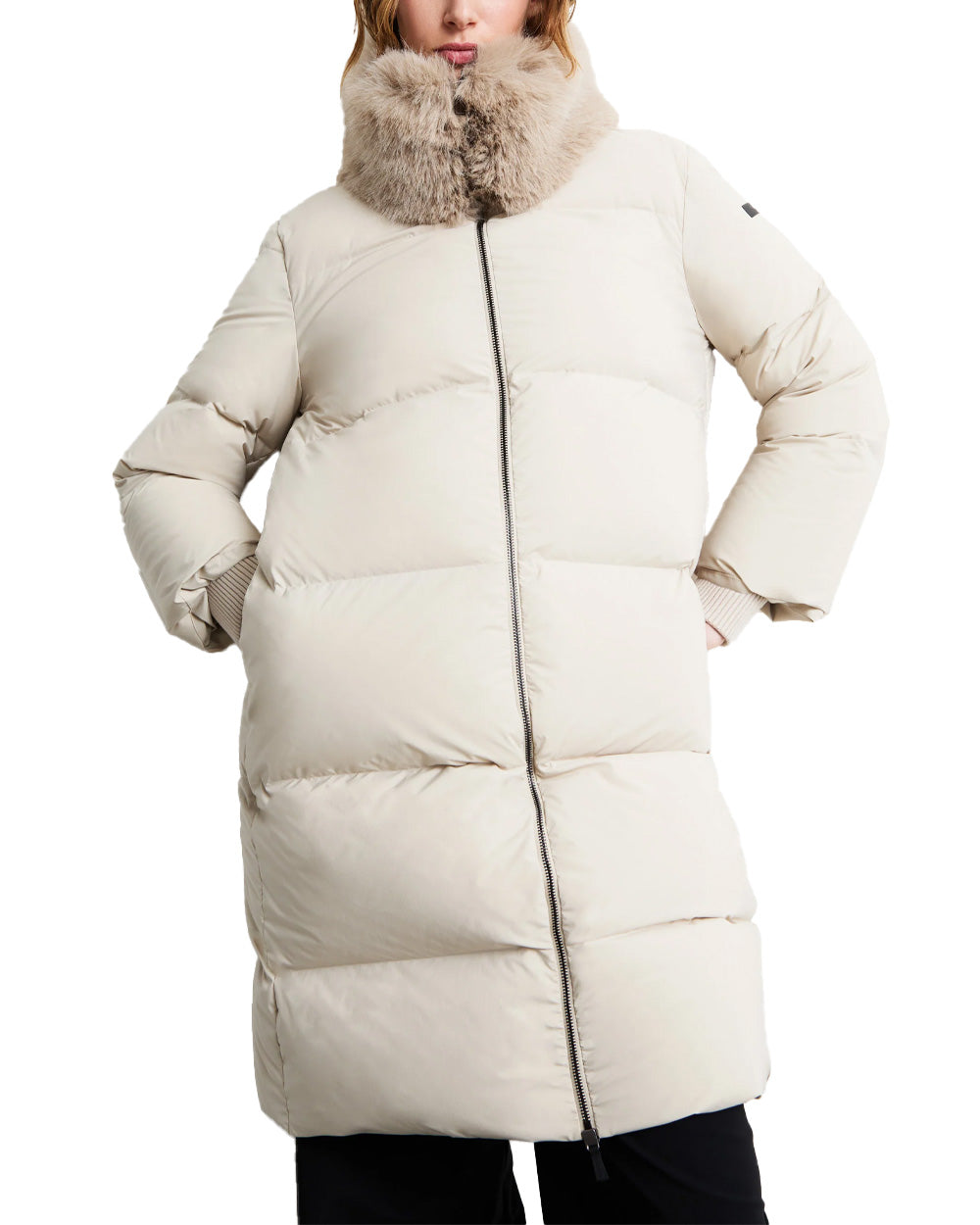 RRD Giubbino Fly Tubic 18 Parka Fur RRD donna W26584F White sand W26584F 85 