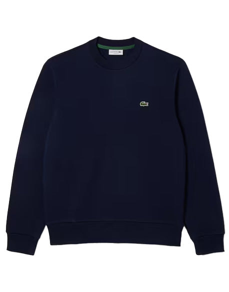 LACOSTE Felpa Lacoste uomo SH9608 Blu cotone taglio classic collo alto <BR/> SH9608 166 