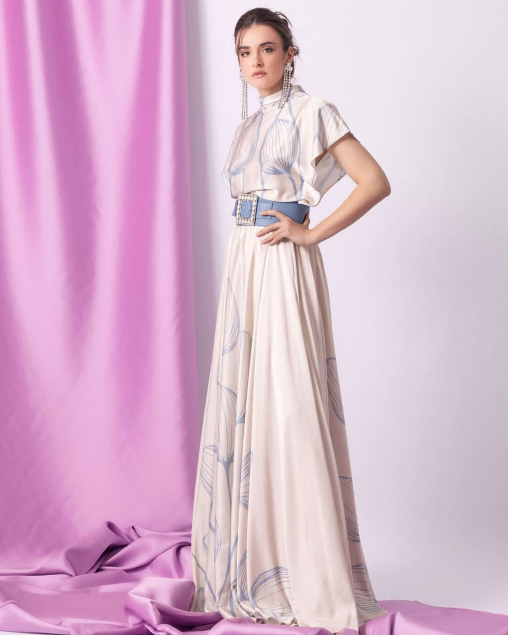 GIADA CURTI Abito Giada Curti donna A435S09 azzurro A435 S09 