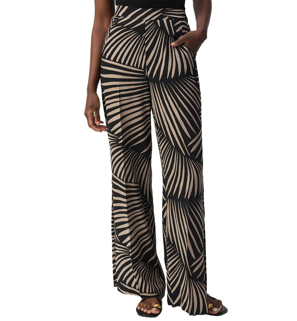 JOSEPH RIBKOFF Pantalone Joseph Ribkoff donna 251085 Fantasia gamba larga elastico in vita vestibilità comoda<BR/> 251085 4220 